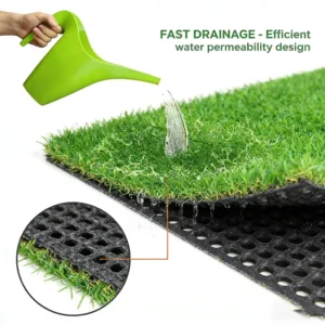 High-Permeability Quick-Dry Pet-Friendly Artificial Turf for Dog Runs with Strong Drainage Base