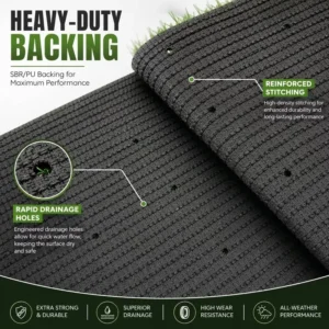 High Pile Height Eco Friendly Durable Artificial Turf Professional Landscaping Synthetic Grass for Public Parks Indoor