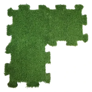 High Quality 100% Eco-friendly Indoor Interlock Artificial Turf Tiles Seamless Assemble Portable Artificial Grass