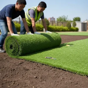 High Quality 40MM UV Resistant Leisure Landscape Green Carpet High Density Synthetic Turf Football Artificial Grass