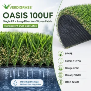 High Quality 50mm Soft Eco-Friendly Landscape Artificial Grass Outdoor Reception Areas Wedding Venues Synthetic Turf