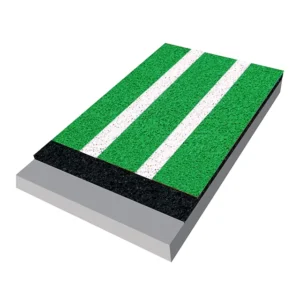 IAAF Certified EU Standard Eco-friendly Anti-UV Stadium Sports Ground Green Color Spray Coat Running Track