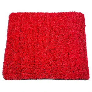 Indoor Outdoor 10mm Artificial Red Grass Synthetic Carpet Turf