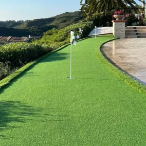 Indoor Outdoor Artificial Green Turf Mats Synthetic Grass 20mm 15mm Shock Absorption Crimped Strand