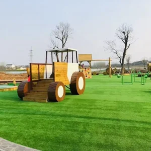 Indoor Outdoor Thick Artificial Grass Turf for Backyard Garden Landscaping, Soft High Density Fire Resistant Anti-Slip