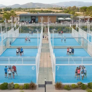 Indoor and Outdoor Padel Tennis Court With Removable Roof Super Panoramic