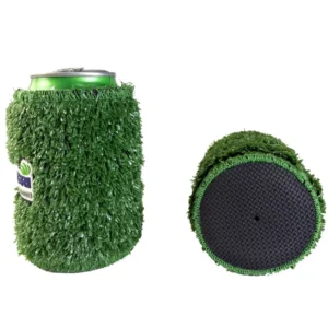 Insulated Neoprene Stubby Can Cooler Holder Reusable Artificial Grass Beer Holder