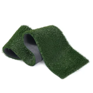 Interlocking Artificial Grass Rug, 10mm Pile Height, Green, for Home, Garden, and Indoor Sports Flooring