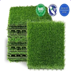 Interlocking Artificial Grass Tiles Mats Realistic Synthetic Grass Flooring Fitness Outdoor Equipment Manufacturer