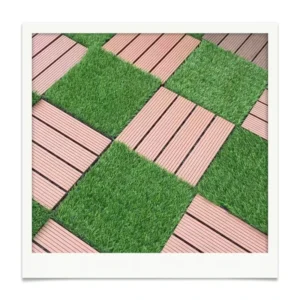 Interlocking Artificial Grass Turf for Outdoor Garden Landscaping