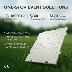 Interlocking Grass Protection Floor Mat for Music Festivals and Exhibitions