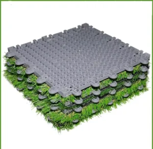 Interlocking Grass Suspended Splicing Lawn Mat Artificial Grass Synthetic Lawn Tiles