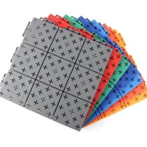 Interlocking PP Tiles 20mm Elastic Cushioning Shock Absorbing Flooring for Outdoor Multi Sport Courts