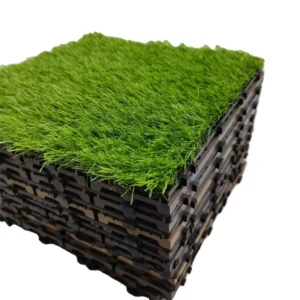 Interlocking WPC Deck Tiles Moisture-Proof Wood Plastic Composite for Outdoor Gardens and Patios