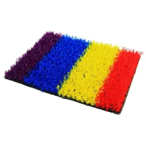 Kindergarten Simulation Lawn Playground Red Yellow Blue Runway Outdoor Artificial Turf Mat 2x25m Automatic Drainage Sun Rain