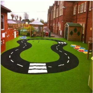Lawn Roll Carpet Synthetic Turf for Landscape and Kids’ Areas Anti-UV Artificial Grass