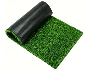 Lightweight Artificial Grass Carpet Roll Waterproof Woven Backing Low Cost Synthetic Lawn Mat for Garden Patio Event