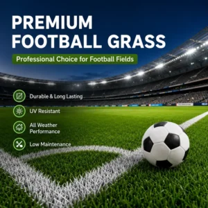 Low MOQ Factory Price PP PE Synthetic Soccer Field Turf 50mm Artificial Football Grass for Sports Complex Supplier