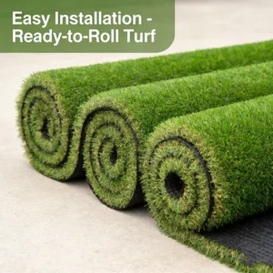 Low Maintenance 52mm Commercial Synthetic Turf Realistic Long Grass Heavy Duty for Public Parks & Landscape Projects