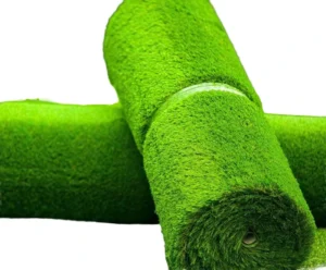Luxurious Realistic 20mm Artificial Grass Rolls Durable Water Resistant Eco Friendly Plastic Material UV Resistant Lightweight