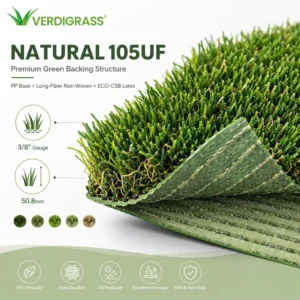 Luxury 50.8mm Soft Eco-Friendly Artificial Grass for Hotel Resort Landscaping High Resilience Realistic Appearance