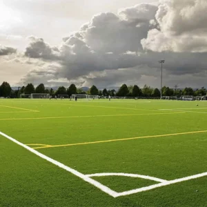 Manufacturer Non-Infill Soccer Synthetic Turf Lawn Football Field Artificial Grass for Sports Flooring