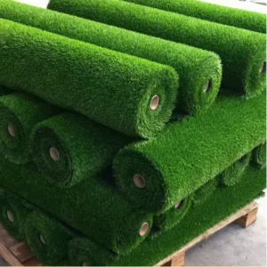 Manufacturer Outdoor Plastic Synthetic Lawn Mat, Green Artificial Grass Carpet for Garden Landscape Decor