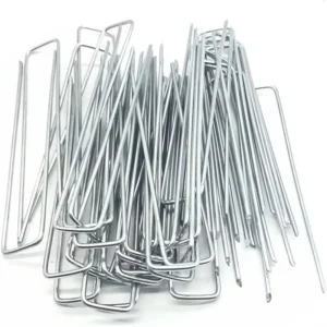 Modern 6 Inch Heavy Duty Hot Dip Galvanized Steel Landscape Staples Turf Staples Garden Stakes for Artificial Grass Seams