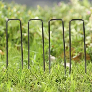 Modern Galvanized Steel U Shape Garden Landscape Staples for Artificial Turf and Weed Control Mat Fixing 10 Year Durability