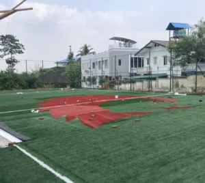 Natural Garden Landscape Artificial Grass Carpet 50mm Pile Height PE PP Material Soccer Other Sports Synthetic Turf