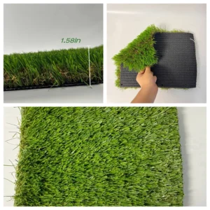 Natural Green Artificial Turf for Garden Landscape Fake Grass for Balcony Pet & Children Friendly Outdoor Use