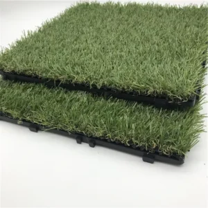 Natural Interlocking Artificial Grass Tile for Garden