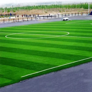 Natural Looking Green Artificial Turf Rugs Football Synthetic Grass For Singapore