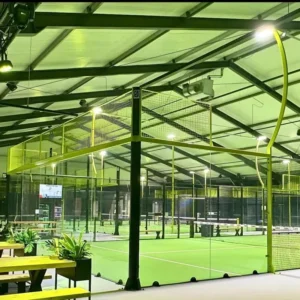 New Standard Padel Court Panoramic Glass Wall Hot Dip Galvanized Steel Padel Tennis Court