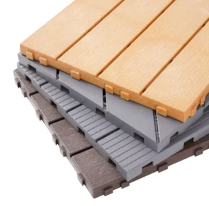Non-Slip Interlocking Turf Tile Flooring Mesh Injection-Molded Plastic