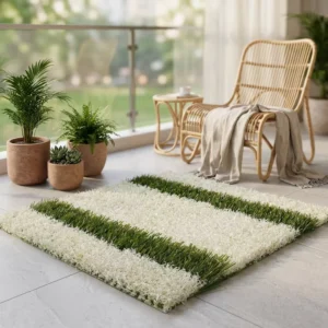 Non Toxic PE PET Woven Artificial Lawn Durable Multi color Synthetic Turf for Kindergarten Daycare Play Area