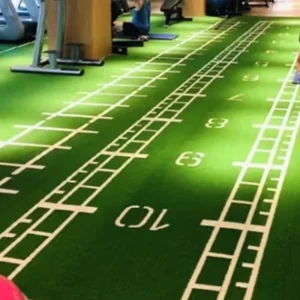 Number-Marked Sprint Track Turf Flooring Roll for Sled Training and Cardio Workouts