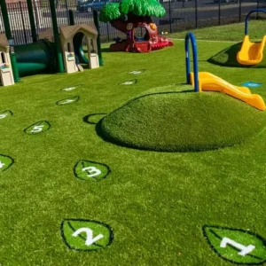 OEM Customized 20 60mm Artificial Grass Turf Waterproof Fire Retardant