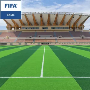 OEM Non Infill Soccer Grass High Density 100K Stitches No Pad Required Custom Backing Pile Height Supply