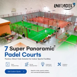 One Stop Super Panoramic Padel Court Solution for Outdoor Club and Sports Facility Projects