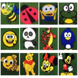 Outdoor Carpet Artificial Grass Turf Number & Animal Prints for Children’s Playgrounds Kindergarten