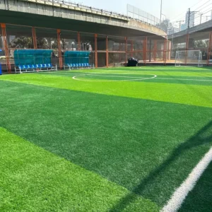 Outdoor Football Artificial Grass Mat with Shock-Absorbing PU Backing for Training Zones