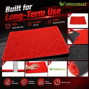 Outdoor Golf Course Landscape Artificial Turf Putting Green Grass Mat Custom Cut