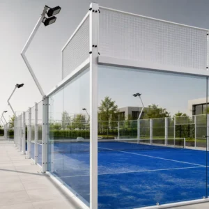 Outdoor Padel Court Double Competition Padel Tennis Court Complete Set Tempered Glass Turf Modular Easy Installation