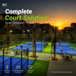 Outdoor Panoramic Padel Court Hot-Dip Galvanized Anti-Corrosive Coastal Areas