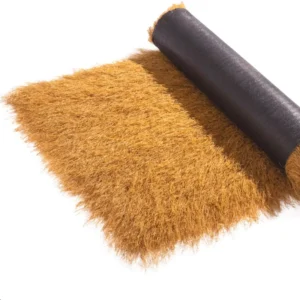 Outdoor Pavilion Courtyard Carpet Yellow Artificial Thatched Roof Straw