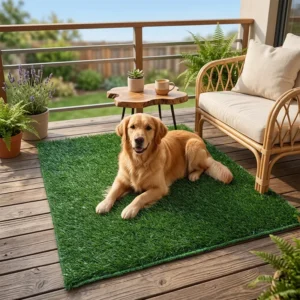 Outdoor Pet-Friendly Artificial Grass for Dogs and Cats, 25mm, 0.6 m x 0.9 m