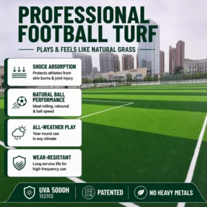 Outdoor Synthetic Turf Soccer Field Carpet for Sports Matches