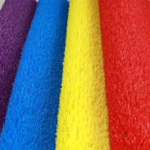 Outdoor and Indoor Artificial Turf Carpet Plastic Rainbow Synthetic Lawn Grass for Kindergarten Amusement Parks for Backyards