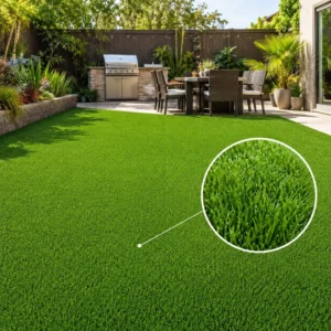 PE+PP High-Density UV-Resistant Synthetic Turf, 20/30mm Height, for Home Garden Landscaping